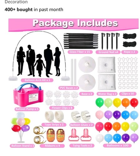 Balloon arch kit with - balloon,